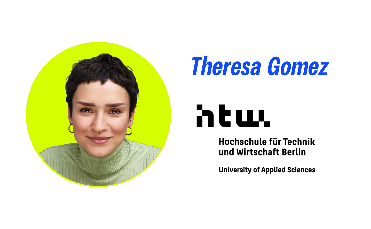 Theresa Gomez, HTW Berlin